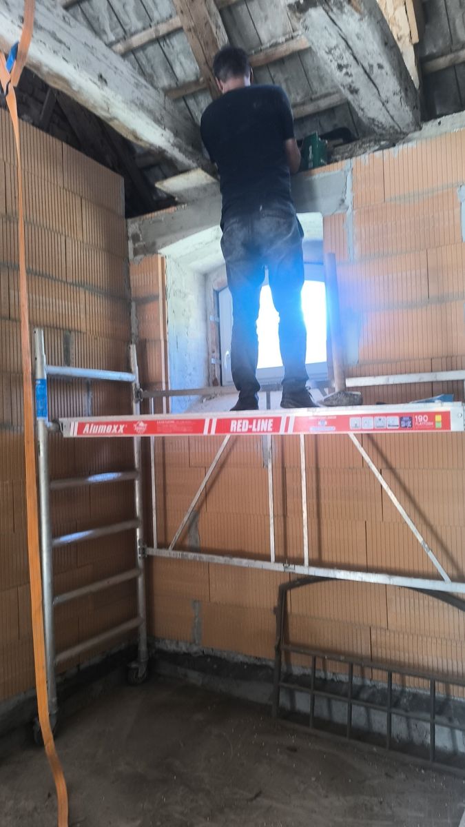 Murowanie ścian na poddaszu